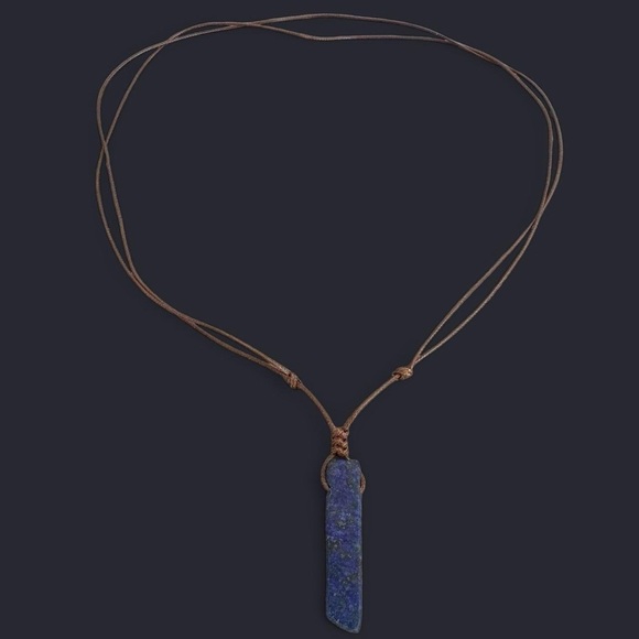 Lapis Lazuli Stone Pendant Necklace - Picture 4 of 5